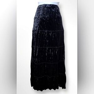 American Vintage black velvet midi skirt MINT CONDITION